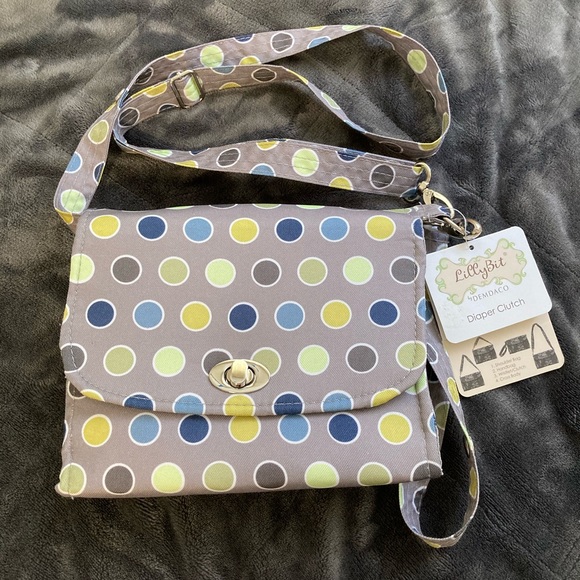 Lilly Bit diaper clutch/crossbody. Wear it 4 ways with adjustable straps! - Picture 1 of 4